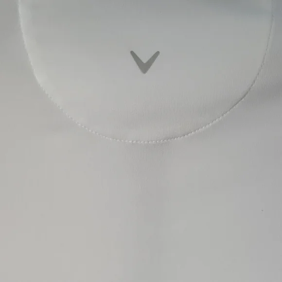 Callaway Women's White and Navy Button Down Shirt - Picture 3 of 8